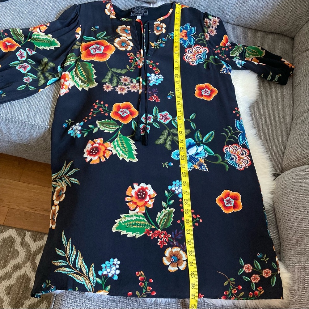 JOHNNY WAS Zorya Printed Floral Mini Dress Size L - Picture 14 of 16